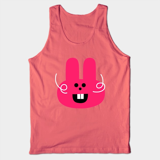 Bunny face character expression Tank Top by simonox